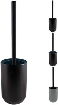 Image de Brosse à WC Spirella Brosse à WC "Jaro" Faïence 11 x 41,5 cm - noir pétrole