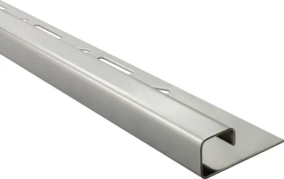 Produktbild von Quadrat Edelstahlschiene Profil Fliesenschiene Edelstahl V2A 2,5m 10mm glänzend