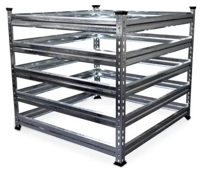 Produktbild von Wetterfester Komposter aus Metall 120 x 120 cm