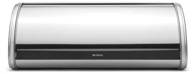 Zdjęcie produktu dla Brabantia Matt Steel Roll Top Bread Bin, Prostokątny, Stal nierdzewna, 479 mm, 276 mm, 189 mm, 1 szt.