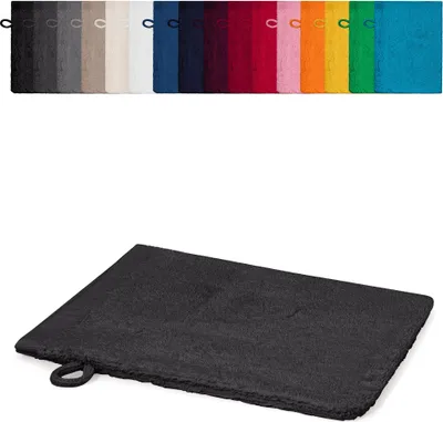 Produktbild von Waschhandschuh 15x21 cm Waschlappen 100% Baumwolle, Farbe: Grau