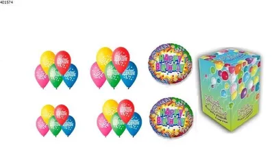 Obrázek produktu pro Helium sada NAROZENINOVÁ PÁRTY VELKÁ + 22 balónků