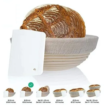 Zdjęcie produktu dla Koszyk do pieczenia chleba peddigrohr naturalny 25 cm dla piekarzy