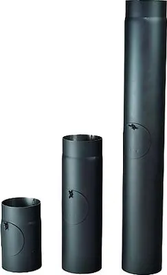 Produktbild von Dickwandiges Rauchrohr mit Reinigungsöffnung 120mm / 1000mm / 1,5mm