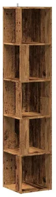Produktbild von Eckregal Altholz-Optik 33x33x165 cm Holzwerkstoff