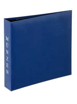 Produktbild von PAGNA Münzalbum 4-Ring Mechanik blau