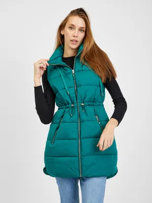 Produktbild von Orsay Dunkelgrüne Steppweste für Damen 816025-856000__36