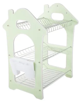 Immagine prodotto di Verk 07116 Scolapiatti a tre livelli verde