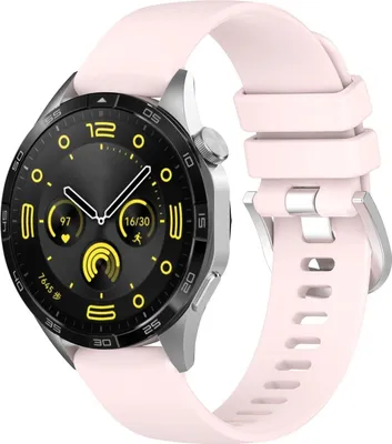 Produktbild von Silikon Armband für Smartwatch, Bizon Strap Watch Silicone Pro T, QuickRelease 18 mm, Rosa
