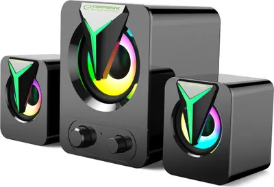 Productafbeelding van Esperanza USB-luidspreker 2.1 met LED-regenboogverlichting, model Sopran