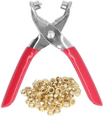 Produktbild von Grommet-Set mit 100 Stücken 4mm für Leder, Kleidung und DIY-Projekte