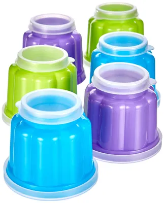 Produktbild von Ibili 756500 Set mit 6 Geleeformen (Blister), Kunststoff, mehrfarbig, 7,5 x 7,5