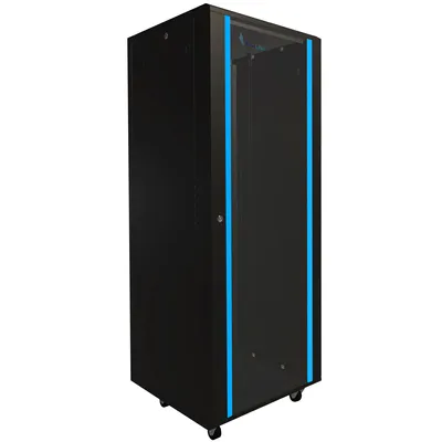 Obrázok produktu pre Extralink EX.14428, Voľne stojací rack, 37U, 600 kg, Zámok, Koľajnice racku, Nastaviteľné nohy