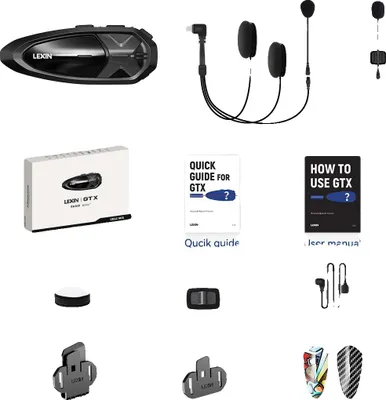Immagine prodotto di Cuffie per casco, comunicazione a 10 piloti, Bluetooth 50, confezione singola 1PC
