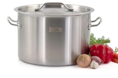 Produktbild von HCB Kochtopf - alle Wärmequellen - 14 Liter - Edelstahl - 8673