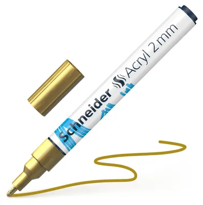 Produktbild von Schneider 120153 Paint-It Acrylstift (mit 2 mm Rundspitze, hochdeckende Acrylfar