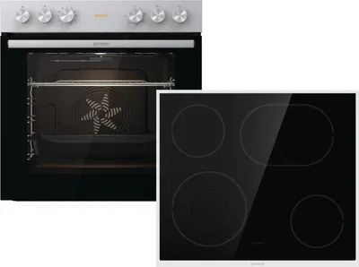 Produktbild von Gorenje Red Pepper Set CX com Einbauherd BC6715E02XK + Glaskeramikkochfeld ECD643BX