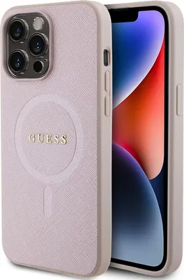 Immagine prodotto di Guess Guhmp15Xpsahmcp Custodia rigida Saffiano Magsafe per Iphone 15 Pro Max 6.7 Różowy/Pink