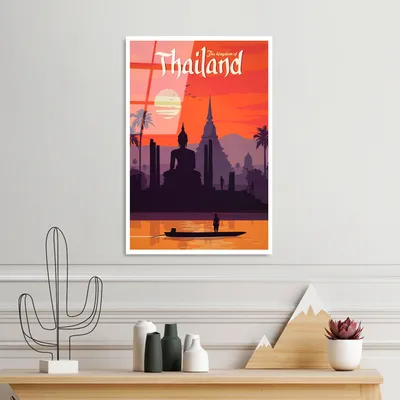 Produktbild von Wallity, UV-1012 - 30 x 45, Dekorative Malerei aus gehärtetem Glas, Mehrfarbig, 100 % gehärtetes Glas, 30 x 45 cm