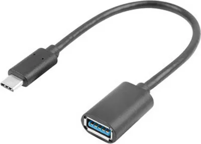Immagine prodotto di Cavo USB 3.1 Lanberg USB tipo-C(M) 3.1 - USB-A(F) 0,15 m nero
