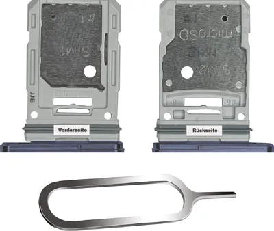 Produktbild von Samsung Galaxy S20 Fe 4G 5G Sim Karten Halter Tray Adapter Fach Stecker Slot + Nadel Dual Navy Marineblau