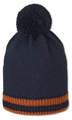 Produktbild von Sterntaler Uni Kinder Mütze Baby Bommelstrickmütze Rand, Marine, 51