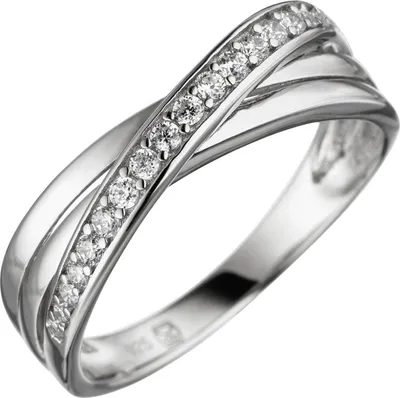 Produktbild von Gr. 52 Damen Ring 925 Sterling Silber mit Zirkonia Silberring