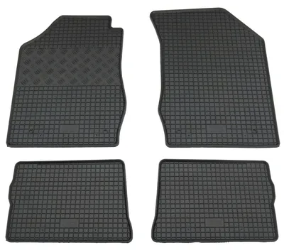 Gummifußmatten Set 4-teilig für Renault Clio 2 (9/1998-9/2000), schwarz