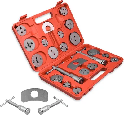 Produktbild von JOIEYOU 22 TLG Bremskolbenrücksteller Bremsenrücksteller Auto Universal Bremskolben Rückstellwerkzeug Kolbenrücksteller Bremse KFZ Werkzeug inkl. Koffer