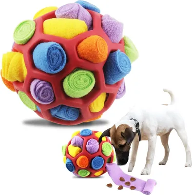 Produktbild von Schnüffelball Schnüffelspielzeug für Hunde Interaktives Hundespielzeug Intelligenzspielzeug Futterball Futtermatte Geruchstraining Heschäftigung für Kleine Mittelgroße Hunde Haustie