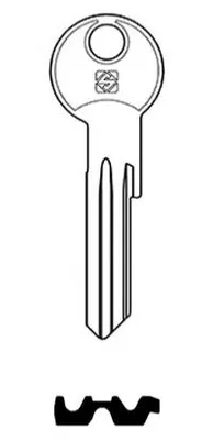 Produktbild von Silca RC25R Schlüsselrohling aus Stahl, roh