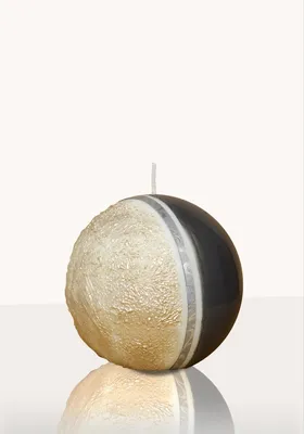 Produktbild von Designkerze Atica  Kugelkerze Anthrazit 100 mm