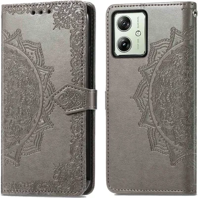 Produktbild von imoshion Mandala Klapphülle Motorola Moto G54 - Grau