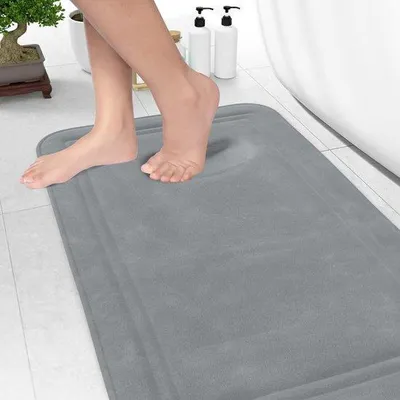 Obrázek produktu pro Uniqoos® Podložka do koupelny z paměťové pěny – protiskluzová, omyvatelná a 100% voděodolná, měkká podložka pod nohy do sprchy a vany