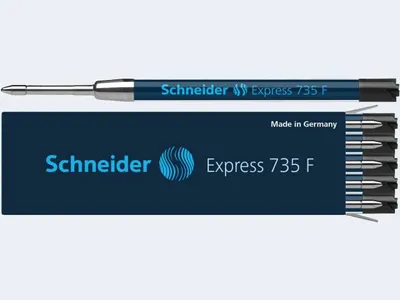 Produktbild von Schneider Kugelschreibermine 735 F schwarz/blau/rot zum Nachfüllen