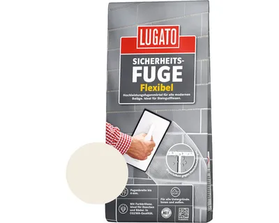 Produktbild von Lugato Fugenmörtel Sicherheitsfuge Flexibel pergamon 5 kg
