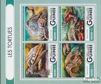 Produktbild von Briefmarken Guinea 2016 Mi 12036-12039 Kleinbogen (kompl. Ausgabe) postfrisch Schildkröten