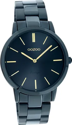 Produktbild von Oozoo Damen Armbanduhr blau Analog C20105 Vintage Edelstahlarmband D2UOC20105