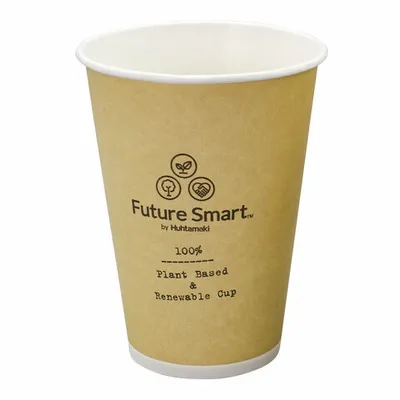 Produktbild von 500x Huhtamaki  Automatenbecher Kaffeebecher Pappe Future Smart 180 ml