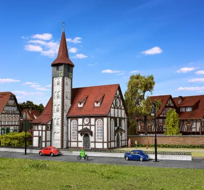 Produktbild von Vollmer 43768 - H0 Fachwerkkirche Altbach - Neu