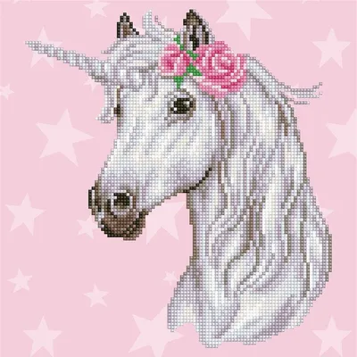 Produktbild von Diamond Dotz Einhorn 32 x 32 cm