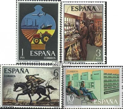 Produktbild von Briefmarken Spanien 1976 Mi 2222-2225 (kompl.Ausg.) postfrisch Postdienst