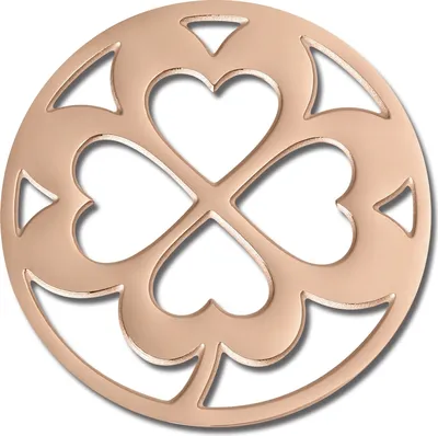 Obrázek produktu pro Amello Coins rose 30 mm pozlacený šamronek z nerezové oceli dámský ESC507E