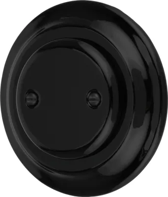 Produktbild von Unterputz Porzellan Retro Blindabdeckung I PR1 schwarz