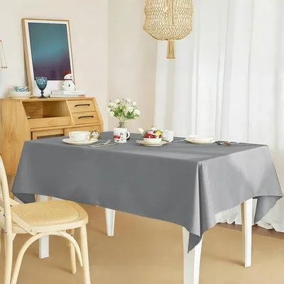 Produktbild von Ibenzoa® Tischdecke aus hochwertigem Polyester, wasserdicht & abwaschbar, pflegeleicht, atmungsaktiv, für Innen & Außen, 200 x 140 cm