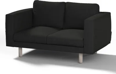 Produktbild von Dekoria Bezug für Norsborg 2-Sitzer Sofa, schwarz, Norsborg 2-Sitzer Sofabezug