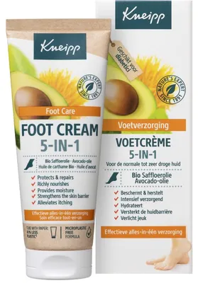 Imagen del producto de Crema para pies Kneipp 5 en 1 (75 ml)