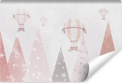 Produktbild von Muralo Vlies Fototapete für Kinderzimmer BERGE Wolken Luftballons Br. 315cm x Hö. 210cm