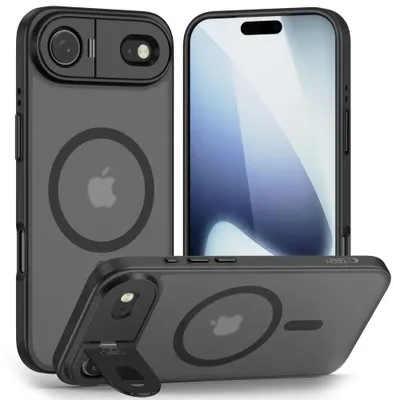 Image de Étui Tech-Protect MagStand MagSafe pour iPhone 17 Air - noir mat