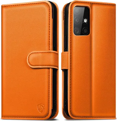 Produktbild von Handyhülle Samsung Galaxy A51 Premium Lederhülle Orange